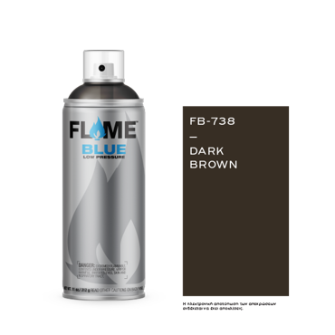 Spray Flame Blue 400ml, Dark Brown